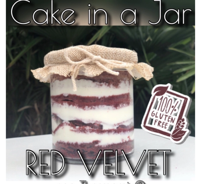 CAKE IN A JAR RED VELVET SIN GLUTEN CON THERMOMIX