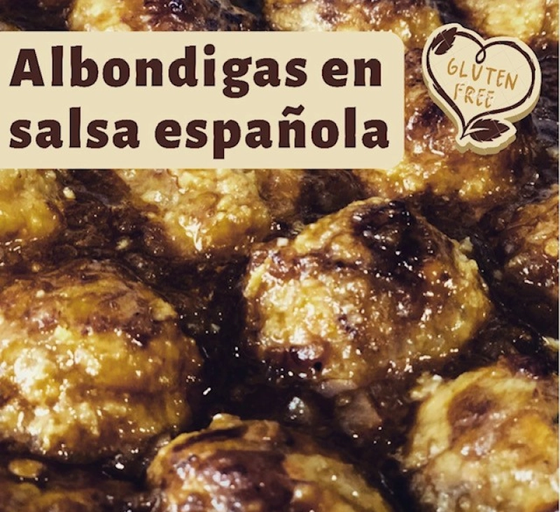 ALBONDIGAS EN SALSA ESPAÑOLA SIN GLUTEN CON THERMOMIX®