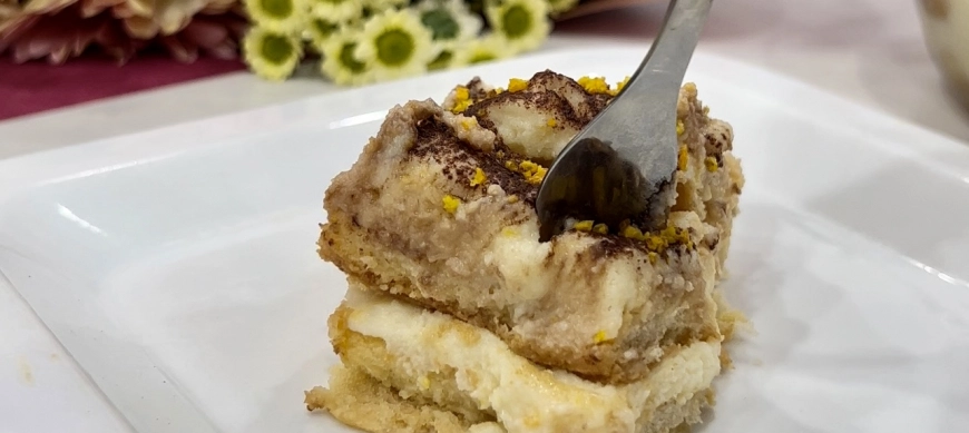 Tiramisú de naranja