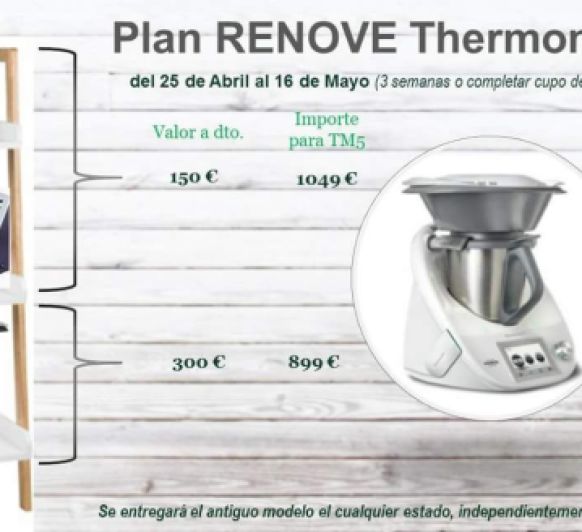 Plan RENOVE!!! Consigue tu Nuevo Thermomix desde 899€ con Bolsa de Transporte!!!