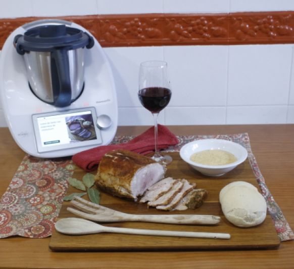 !!!! Cocinar carne en tu Thermomix® !!!! Lomo de cerdo con mayonesa de chimichurri